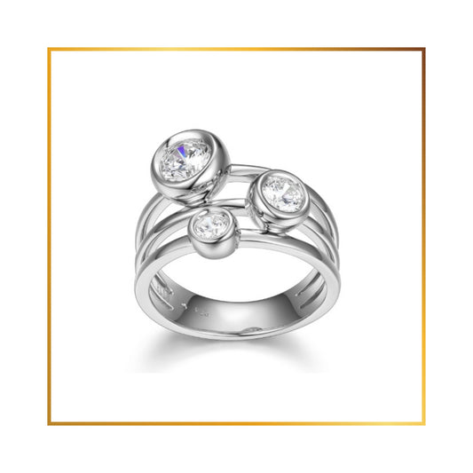 Bague Elle cubics