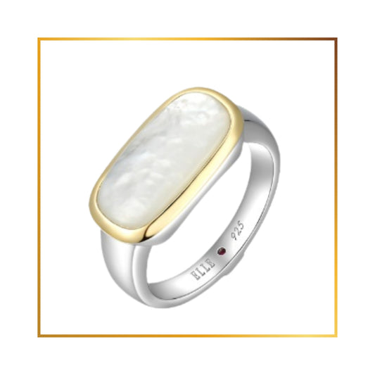Bague Elle Nacre de Perle Rectangle